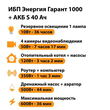 ИБП Энергия Гарант 1000 + Аккумулятор S 40 Ач - 12В (600Вт - 36мин) - ИБП и АКБ - ИБП для котлов - Магазин электротехнических товаров Проф Ток